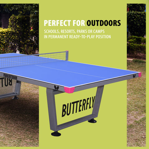 Image of Butterfly Park Outdoor Ping Pong Table