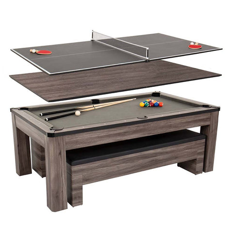 Atomic 84" Hampton 3-in-1 Billiards/Dining/Ping Pong Table