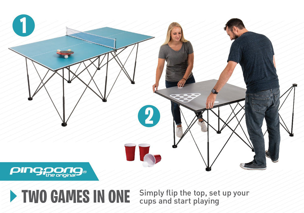 Ping Pong 6' Pop Up Table Tennis Table